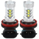 2pcs H11 80W Super Bright Car LED Front Fog Tail Driving Light Lamp Bulb White