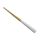 1 Pair Stainless Steel Chopsticks and 1 Wooden Bowl for Sald Fruit Dinner