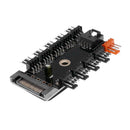 SATA Port Powered 11 Way 4pin Cooling Fan Power Cable Extender Hub for PC A