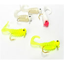 Fishing Jigs Lure Sea Bass Bait Jig Head Twirl Tails Worm Baits 7 Pcs/Lot  FT