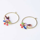 4pcs Cherry Bird Charms Pendant DIY Jewelry Findings Gifts hair Accessory
