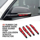 Car Accessories Door Edge Guard Strip Scratch Protector Anti-collision Trim 4pcs