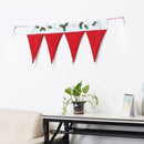 Santa Claus Hats Window Valance Christmas Decorations Xmas Curtain Decor Ho R9E4