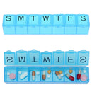 Daily Pill Box Organizer Portable Travel Case 7 Day Weekly Am Pm Planner OZ