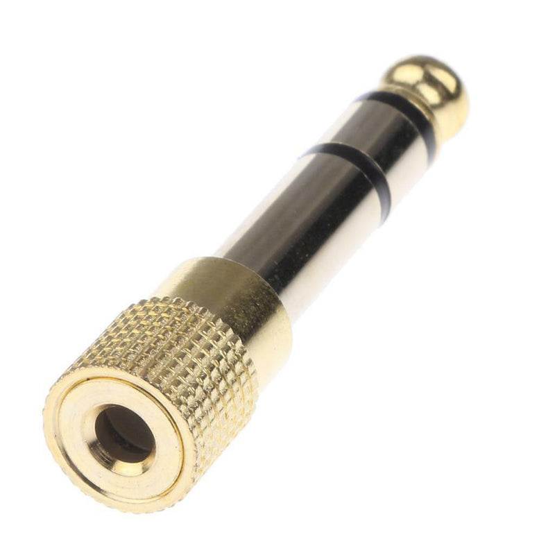 6.35mm Male to 3.5mm Female Plug Stereo Audio Earphone Adapter Converter