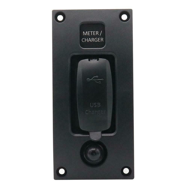 5V 3.4A 2 Port USB Charger Panel IP66 Waterproof for Boat Marine Yacht RV Truck