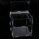 Clear Acrylic Pet Reptile Lizard Transport Breeding Feeding Case 17x17x17cm