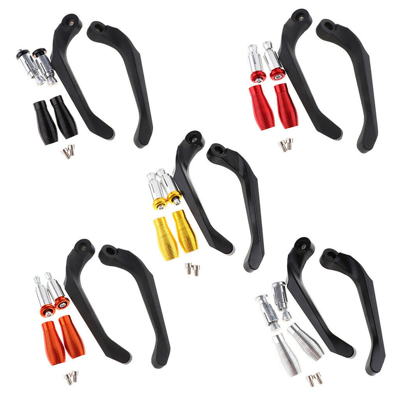 Motorcycle Telescopic Brake Clutch Levers for Yamaha R3 R25 YZF R1 R6 Orange