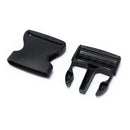 10x 50mm plastic side quick release buckles for webbing bag strap clips black&S