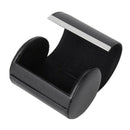 Black Necktie Neck Tie Storage Case Travel Gift Box Cylinder Shape D3B1