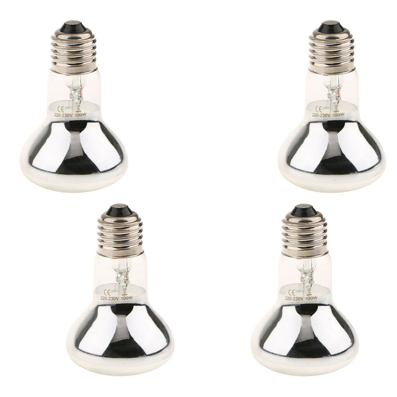 4x Heat Basking Lamp Reptile Light Bulb Brooder Lamp Pet Supplies