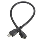 Micro USB Male To Female Extension Extender Data Sync Charging Cable adaptor