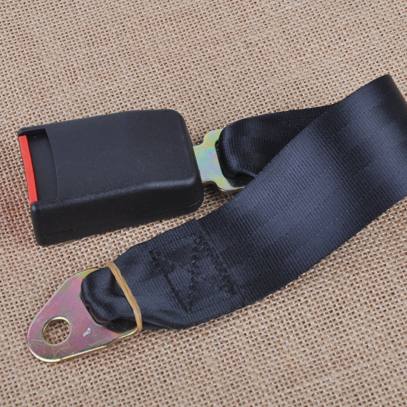 2 Point Retractable Seat Belt Safety Lap Strap Buckle Adjust Security Auto Car