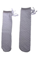 Girls Kid High Socks Lovely Bow Knee Stockings Age 3-10Y white