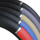 Universal 15" 38cm Leather Black Red Auto Car Steering Wheel Cover Non-slip Fw