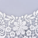 Embroidered Floral Lace Neckline Neck Collar Trim Clothes Sewing Patch L507 M&O