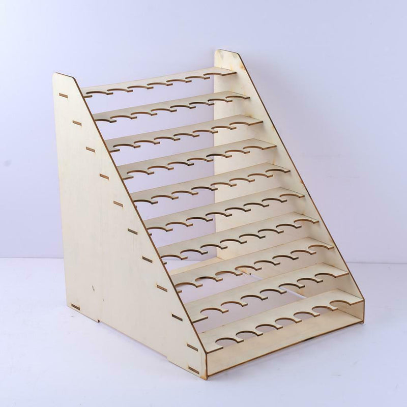Pigment Painting 75 Bottles Paint Wooden Shelf Rack Holder Stand Organizer