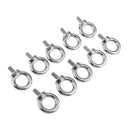 10x 316 Grade Stainless Steel Lifting Ring Eye Bolt Nuts Screws Bolts 8mm