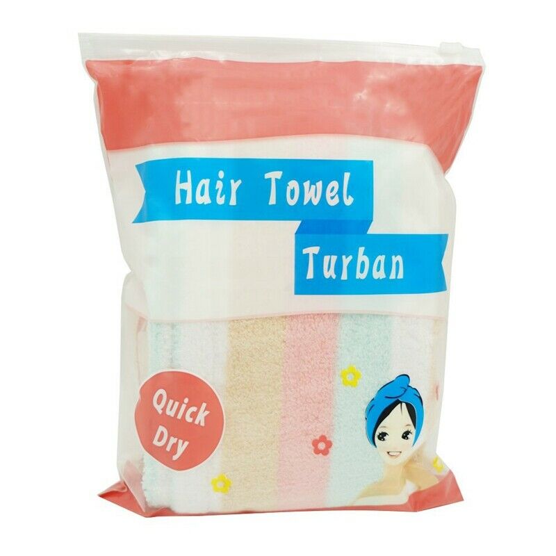 Microfiber Hair Turban Wrap 2 Pack Quick Dry Hair Towel Wrap Turban Super A V1R4