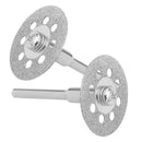 20Pcs Diamond Cutting Wheel(22Mm)with 4Pcs 402 Mandrel(3Mm)and Screwdriver  E1T9