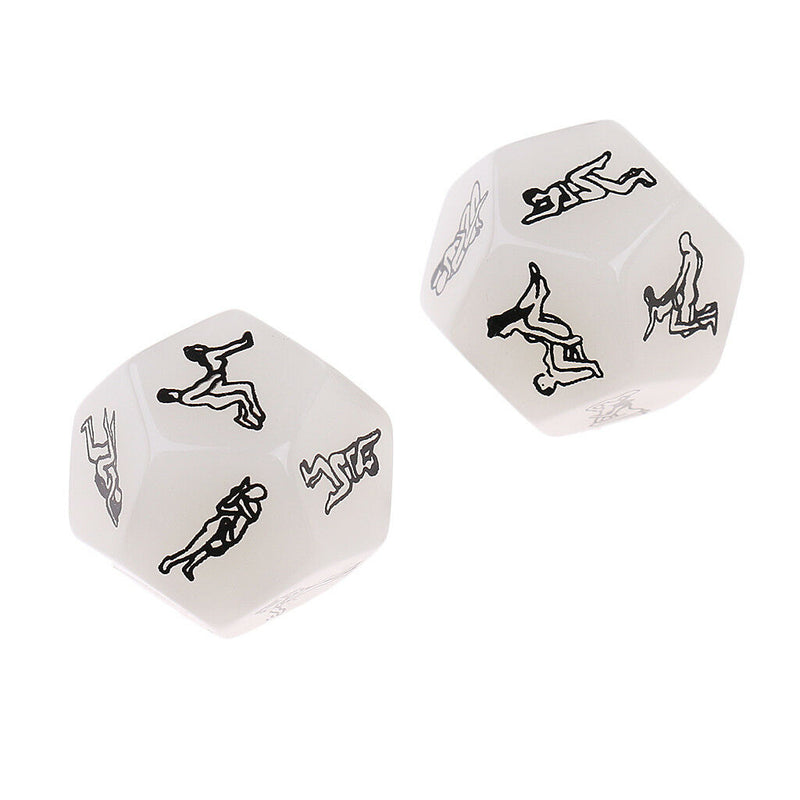 Let Your Roll Decide~D12 Foreplay Dice Game~2 Pieces~Glow in the Dark