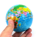 1x 7.5cm Globe Earth Squeeze Foam Anti Stress Ball Reliever Ball Stress Ball lia