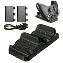 Dual Charging Station Dock Stand + 2 Battery For Xbox One Wireless Controll