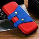 Hard Case Zipper Carrying Storage Bag Fit for Nintend Switch (Red+Blue) A