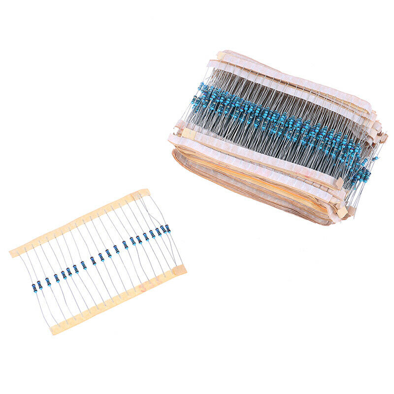 1460Pcs 1/4W Metal Film Resistor Kit Assortment Set Labelled 1%Precision 73Va BX