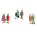 50x 1/87 Color People  Models Standing For Railway Layout Accessories