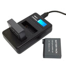 AHDBT-401 LCD Dual Port USB Battery Charger for GoPro Hero 4 Action Camera
