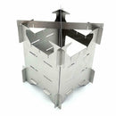 Outdoor Camping Stainless Steel Folding Wood Stove Portable Picnic Stove
