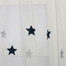 Star Embroidered Living Room Half Blackout Curtain Bedroom Window Blinds
