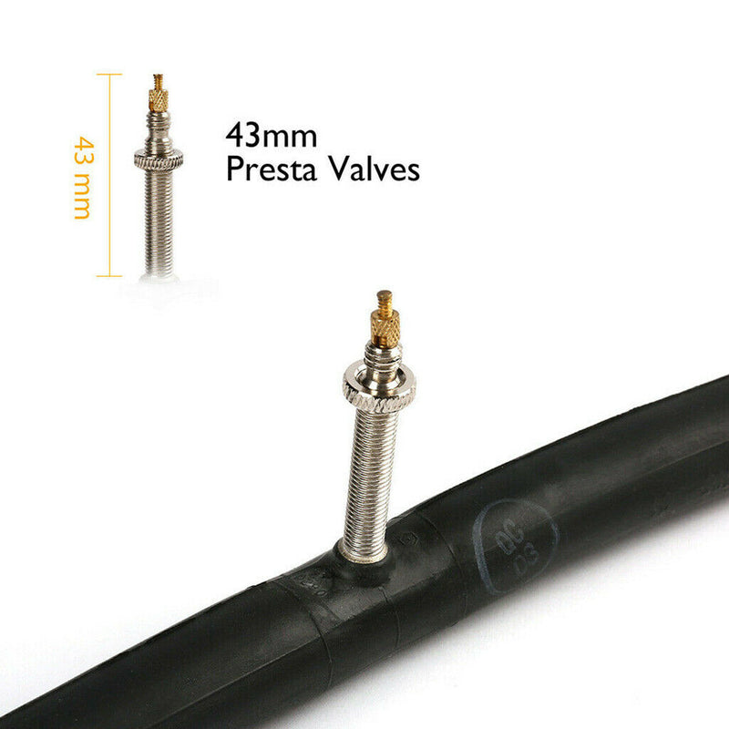 2Pieces 28 Inch Bike Tube Bicycle Tube Mountain Tube, 700 x28-32c Presta Valve