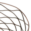 Metal Iron Wire Storage Fruit Vegetable Basket Serving Storage Bowl,Bronze