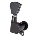 Black Enclosed Guitar Tuning Pegs Tuners for Acoustic Electric Guitars 6R