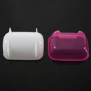 Pink White Small Hamsters Bathing Sand Cage Pet Bathroom 10 x 7 x 7cm R4T9