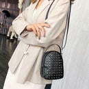 Leather Women Shoulder Crossbody Bag Fashion Rivet Ladies Shopping Handbag