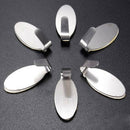 6pcs Storage Towel Wall Mounted Gadgets Stainless Steel Apron Self  Hook