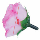 50 pcs 3cm artificial silk roses heads wedding flower decoration, Pink