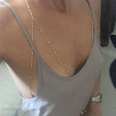 Fashion Women Body Belly Chest Bikini Beach Harness Chain Necklace Jewelry 3C