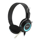 CT-677 3.5mm Wired Gaming Headphones Bass Over-Ear Ergonomic Headset w/ Mic