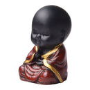 4pcs Little Buddha Statue Baby Monk Sculpture Tea Pet Car Interior Ornaments