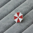 Creative Red White Hit Color Brooch Badge Umbrella Pins Jacket Jewelry Gift