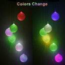 1pcs Hanging Solar Powered Color Changing LED Wind Chimes Lamp Garden O UUW