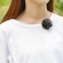 Black Fur Microphone Windshield For Lapel Lavalier Microphone