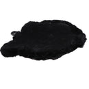 Mini Cute Realistic Simulated Black Plush Furry Lifelike Bear Head