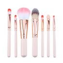 7pcs Makeup Cosmetic Brushes Set Powder Foundation Eyeshadow Lip Brush Tool Kit