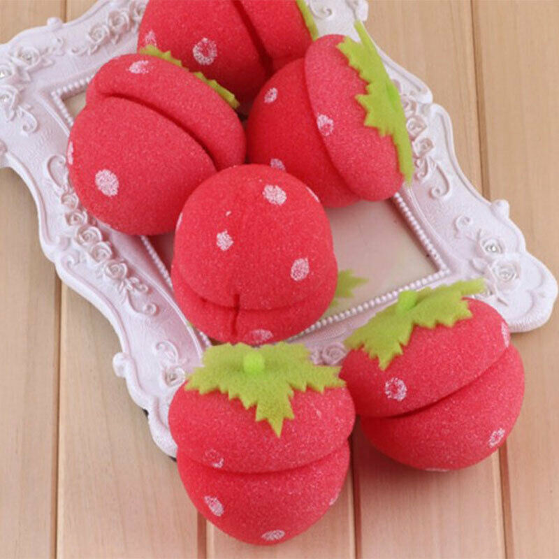 6Pcs Magic Hair Curlers Rollers Curler Soft Sponge Foam Balls Curling RolleS Ew