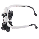 Headband Glasses Magnifier With LED Light 8X 15X 23X Watchmaker Jeweler Loupe Nw